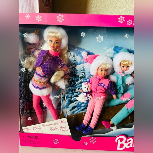 Vintage Winter Holiday Barbie , Kelly, Stacie ,skipper - Picture 6 of 11